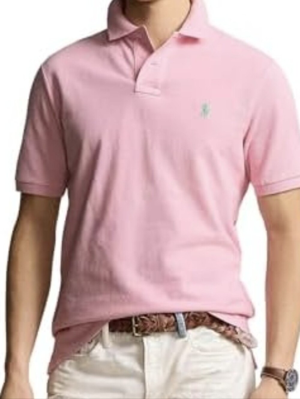 Ralph Lauren Light Pink Polo with Green Pony XL